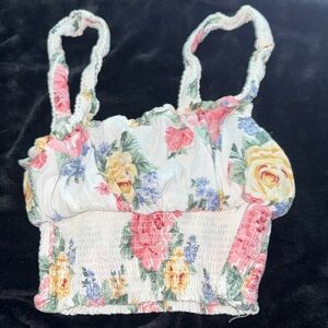 Forever 21 Floral Crop Top - Multicolor